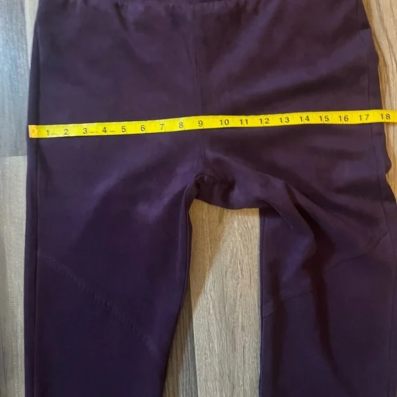 Karen Kane Bracelet Ruffle Sleeve Crossover Top & Faux Suede Moto Pants SZ M/L - Picture 12 of 16